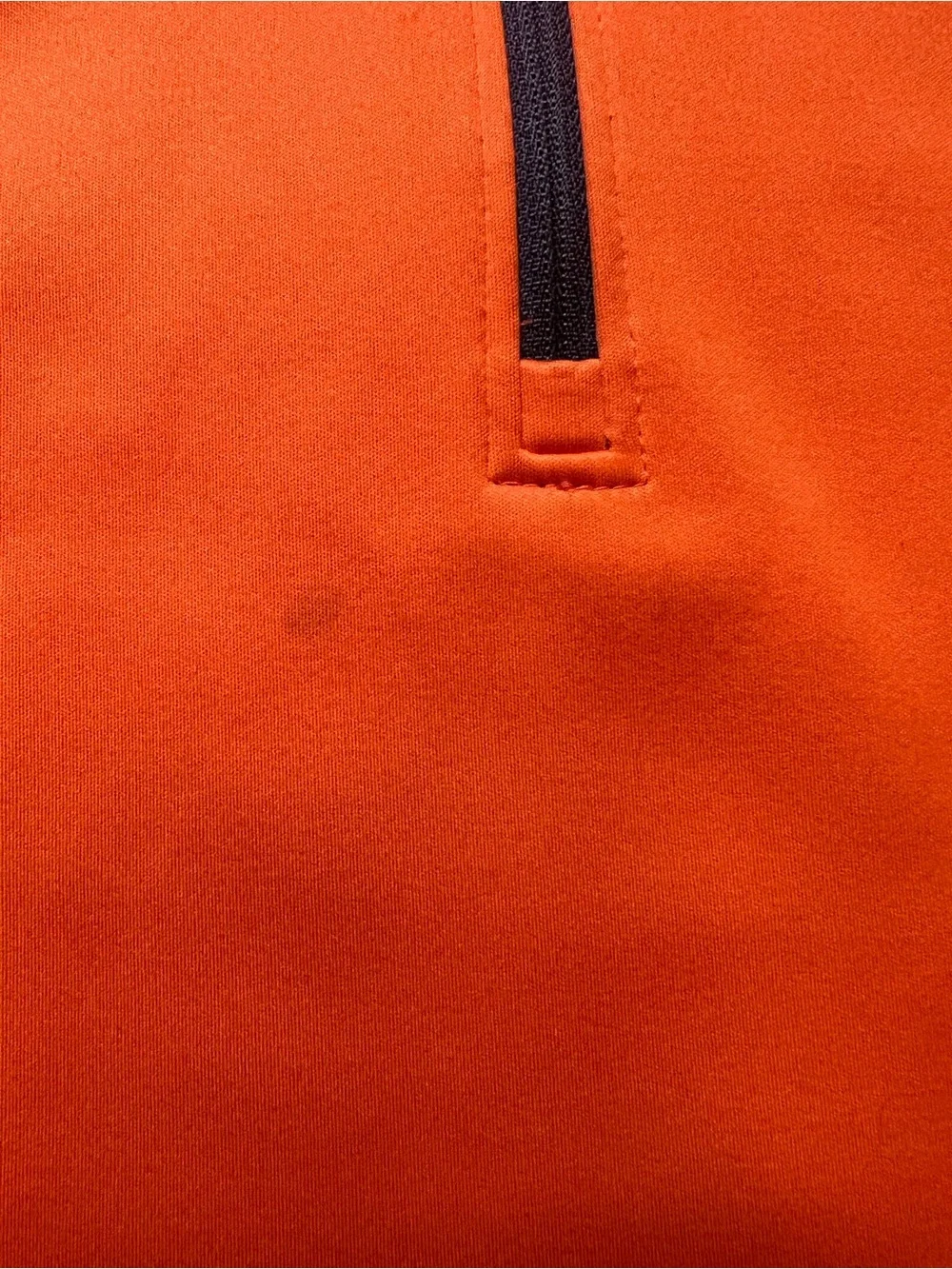 Walter Hagen Mens Large Orange Quarter Zip Golf Pullover Long Sleeve